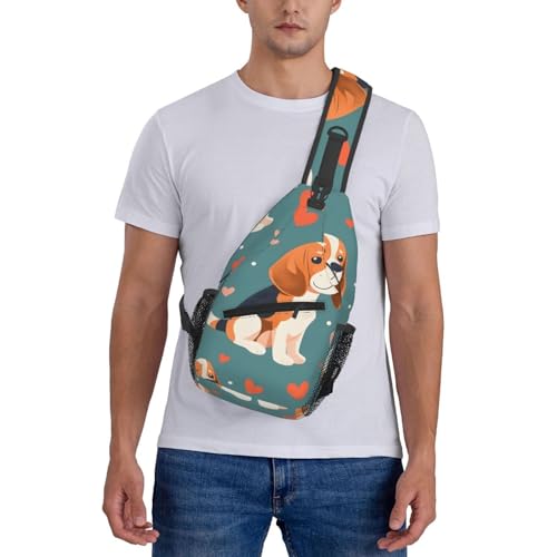 Bolso bandolera Funny Dachshund para viaje unisex miniatura 7