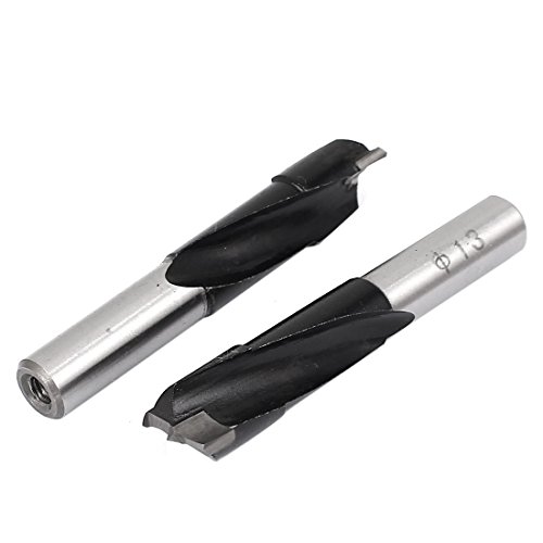 Aexit 13mm Dia Drill Bits Carbide Tip Brad Point Boring Drill Bit Woodworking Auger Drill Bits Tool 2pcs