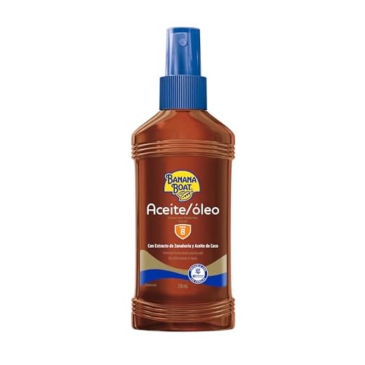 Banana Boat Bronzeador Óleo FPS 8, Marrom, 236 ml