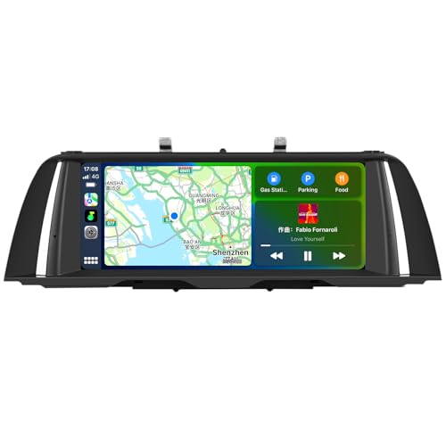 10.25 Inch Car Stereo for BMW 5 Series F10 F11 (2011-2012) CIC System, Wireless CarPlay & Android Auto, Upgrade Factory Radio Bluetooth IPS Touch Screen Head Unit 1920x720p