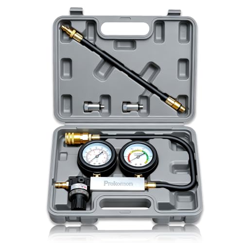 Engine Cylinder Leak Down Tester Kit, Grey, 4pcs