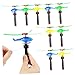 ADOCARN 手持ちヘリコプター 引き紐飛行機 飛行ヘリコプターおもちゃ 屋外用プラスチック製 飛翔ランチャー キッズ向け遊具 家族楽しむガーデン遊び用 9個セット 色指定不可
