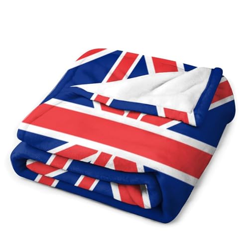 Couverture drapeau Royaume-Uni en peluche, cadeau idéal pour voyage - 4