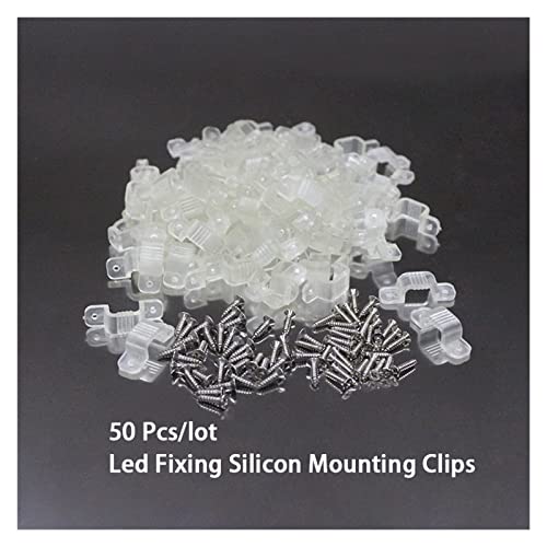 Clips pour ruban LED 5050 et pontets de fixation avec vis