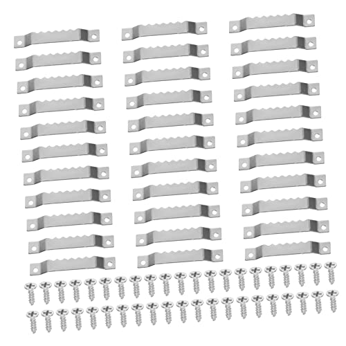 Image of Abaodam Picture Frame Hangers Serrated Hangers Wall Hanging Hardware Set 100pcs