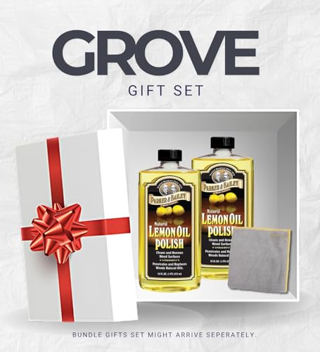 Parker & Bailey Lemon Scent Lemon Oil for Wood Furniture – Pack of 2, 16 oz – Liquid Bundle with Microfiber Cloth – Restores & Protects Fine Wood Surfaces, Prevents Drying & Cracking – (3 Items) by GROVE - Image 5