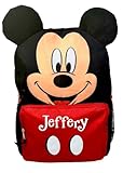 The Trendy Turtle Personalized Backpack made from Disney Mickey Mouse Face Back to School or Travel Book Bag Backpack - 16 inches