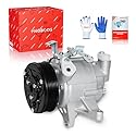 PHOBOOS A/C Kompressor mit Kupplung, kompatibel mit Subaru Forester, Impreza, Crosstrek, XV Crosstrek, 2012-2018, H4 2.0L/2.5L, schnelle Kühlung, geräuscharm, einfache Installation, Ref. CO29103C