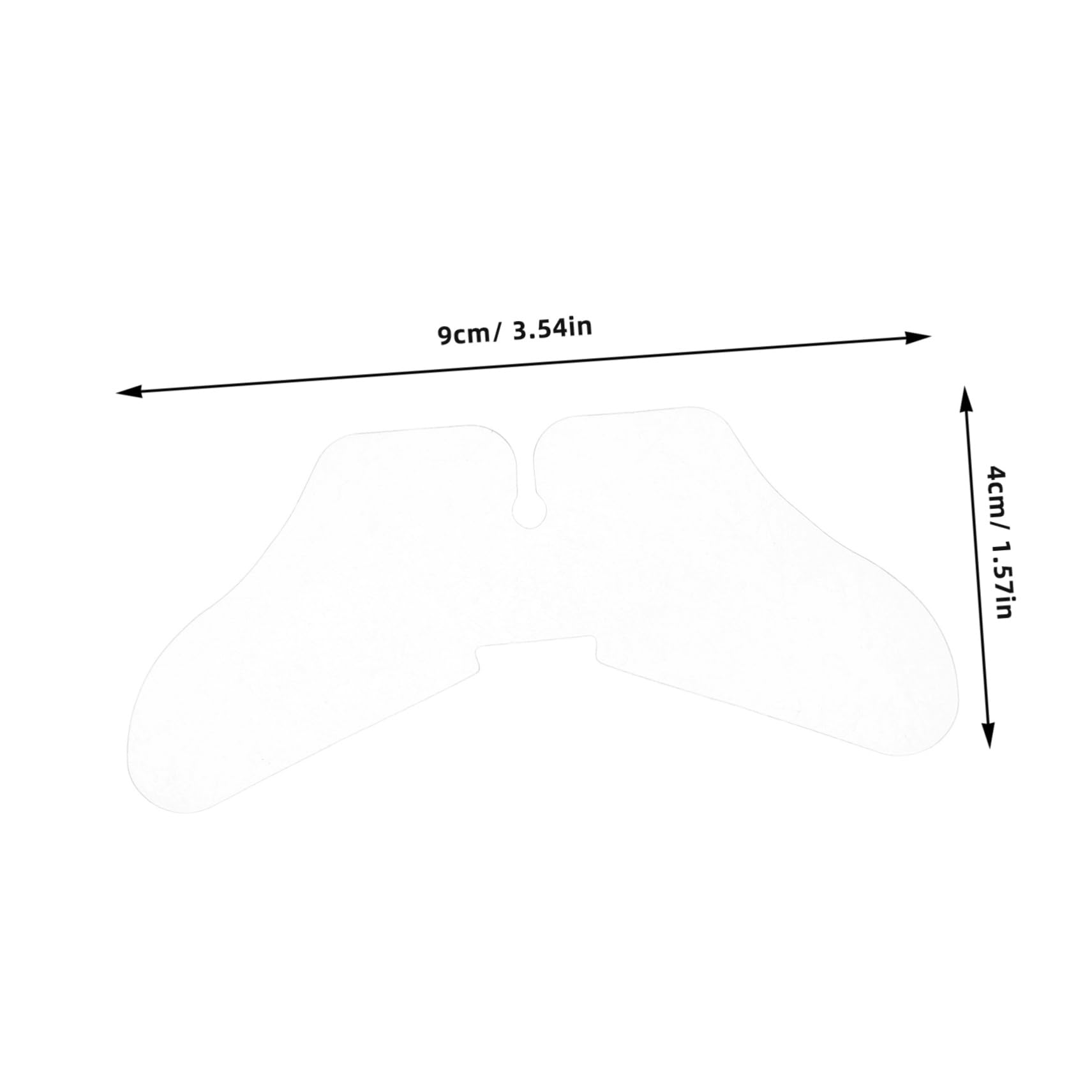 Ciieeo 100Pcs Butterfly Collar Stays for Men and Women Non Slip Dress Shirt Collar Support Inserts Collar Fixing Sheets for Collar Shaping and Stability