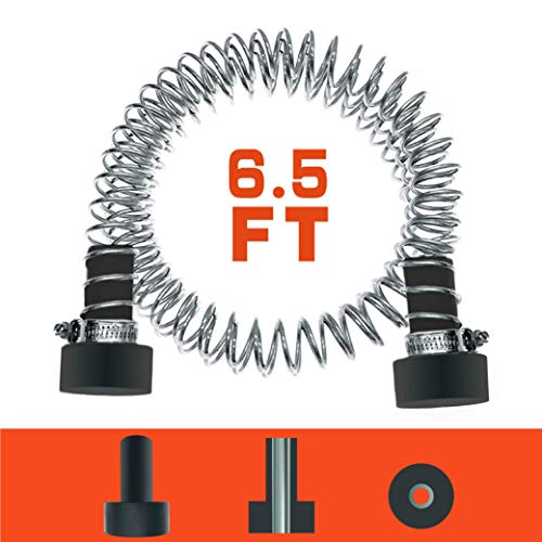 Trsmima Heavy Duty Stainless Steel Zipline Spring Brake Extra Long 6.5 FT, Zipline