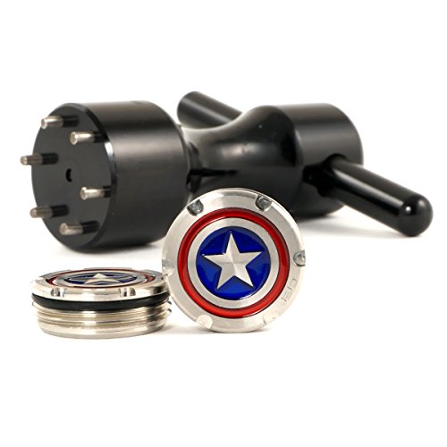 19th Hole Custom Shop 2 of 20g Deluxe Tour Style Weights for Scotty Cameron Putters + Wrench, America Shield (Black)