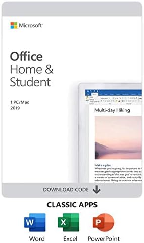 Office 2019 Home and Student Windows 10 and Mac Activation Key