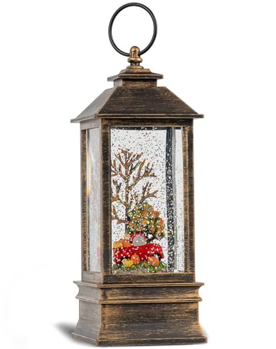 Kirschblüte B0D66NZ2C7 9 Inch Red Truck Snow Globe Lights thumb #6