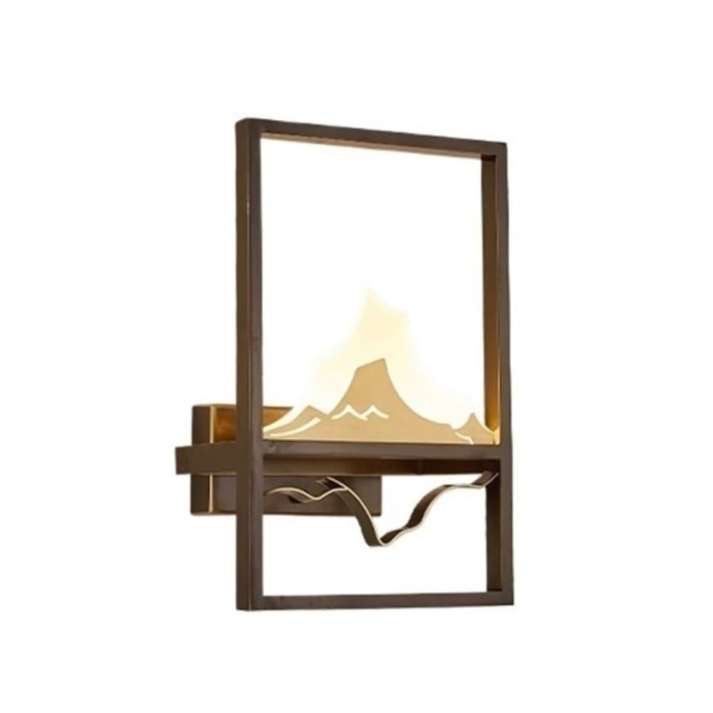 birene Wall Lamp Bedroom Retro Simple Creative Decorative Lamp Room Staircase Corridor Full Copper Glass Lamp