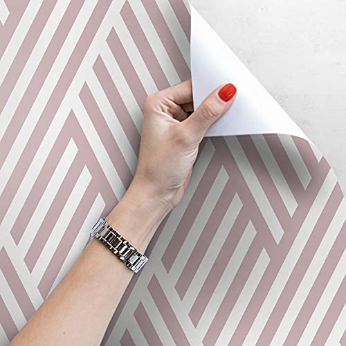 Papier peint pastel géométrique pour masquer les défauts des murs