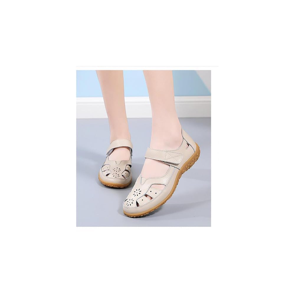 TangDao Sandalias Planas de Mujer para el verano Sandalias Casual de Mujer Sandalias de Piel de Mujer