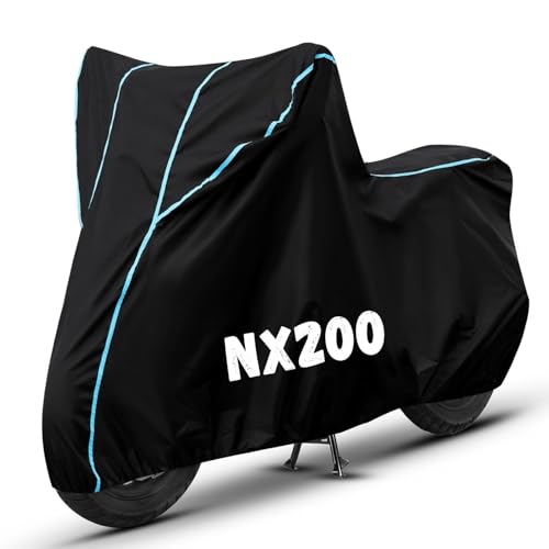 Image of Bike Cover for NX200 100% Waterproof, Dustproof & Scratch Resistant| Fully Bottom Elastic UV Resistant Heavy Duty Body Cover | All Weather Outdoor Use