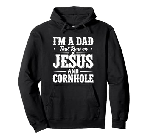 I'm a Dad That Runs on Jesus and Cornhole Faith Christian �p�[�J�[