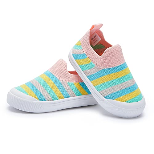 Image of BMCiTYBM Baby Sneakers Girls Boys Lightweight Breathable Mesh First Walkers Shoes 6-24 Months