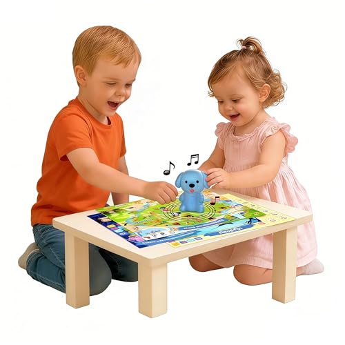 Electronic Toddler Learning Posters with Talking Dog Pen - 20 Interactive Preschool Educational Toys...