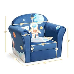   Costzon-Kids-Couch-Childrens-Sofa-Armrest-Chair-with-Pattern-Toddler-Furniture-wSturdy-Wood-Construction-Preschool-Lightweight-Children-Couch-Sofa-Chair-for-Aged-1-5-Boys-Girls-Gifts-Spaceman