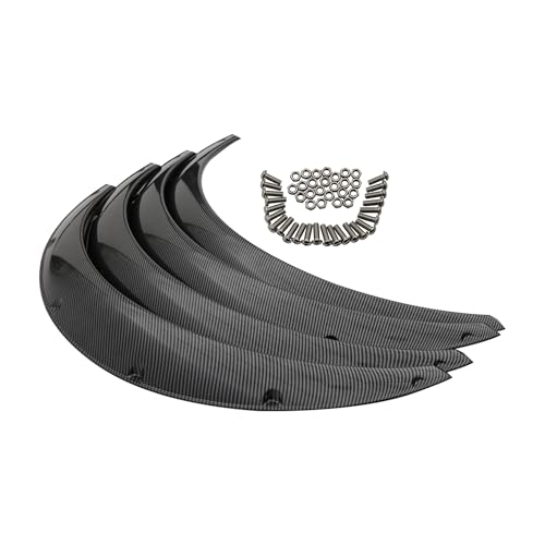 LYZ New 4PCS Black Car Wheel Arch Trim, Car Wheel Eyebrow Arch Trim Lips Strips, Universa lFit for Most Car Models