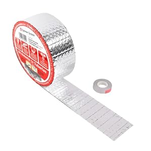 Optimer Home Warmte-isolatie voor buizen en buizen, 10 x 0,8 m, warmte-isolatie voorkomt bevriezing en vocht, inclusief dubbelzijdig plakband