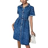 Photo Gallery tenzhvxi abito da donna a maniche corte in denim babydoll abiti abbottonati a strati abiti estivi a camicia di jeans fluidi Photo Gallery tenzhvxi abito da donna a maniche corte in denim babydoll abiti abbottonati a strati abiti estivi a camicia di jeans fluidi
