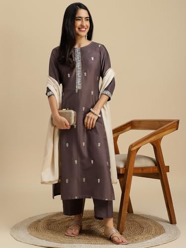 Image of MOKOSH Women's Polycotton Kurta Pant Dupatta
