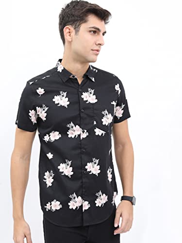 Image of KETCH Men Slim Fit Printed Half Sleeve Shirt