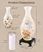 Pintoo 3D Puzzle Vase Unique Flower Vase Made by 160 Curved Plastic Puzzle Pieces House Warming Gift for Flower Arrangements and Home Decoration - [S1035] (Translucent, Flowers and Birds)