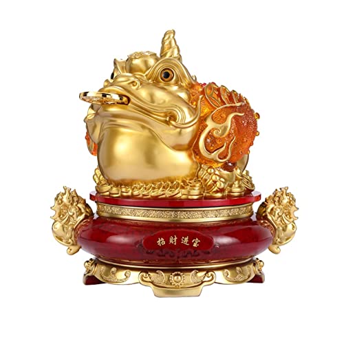 Statue Feng Shui crapaud à trois pattes pour décoration de bureau et maison