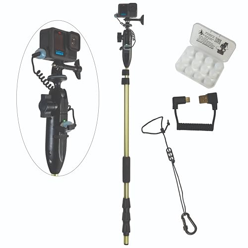 YOLOtek Veteran Owned - PS53 SuperBundle - GoPro Boat Mount & Constant Power - Go Pro Camera Bass Boat Accessories - for All Action Camera - Fishing Camera Power Pole (SuperBundle)