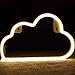 BEMOMENT Cloud Neon Light Signs Wall Decor Battery and USB Operated Bedside Lamps Home Decoration for Living Room,Children's Bedroom,Party,Christmas & Birthday Present(White)