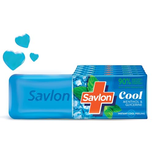 Cool Bathing Soap Bar 600g (120g Pack of 5) | 99.9% Germ Protection | Cool Menthol | Natural Origin Glycerin | Soft Moisturized Skin | Women & Men | A