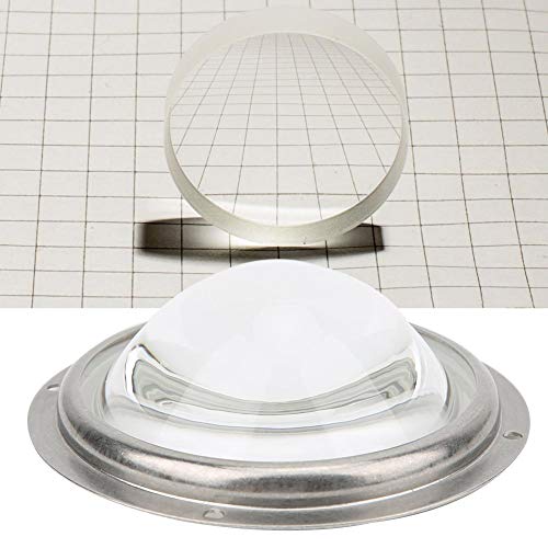 Image of Walfront 100mm /3.94in High Power LED Condenser Lens 60 Beam Angle Optical Glass Aspheric Design with Bracket for 20-200W Spotlight Projector Car Light -30~200℃ Temperature