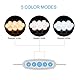 Aourow Spiegelleuchte LED,Hollywood-Stil LED Schminklicht mit Schalter und 10 Dimmbaren Glühbirnen,USB-Kabel-Design Make up Licht mit 5 Farbmodi und 6 Helligkeiten(ohne Spiegel und USB-Ladegerät)