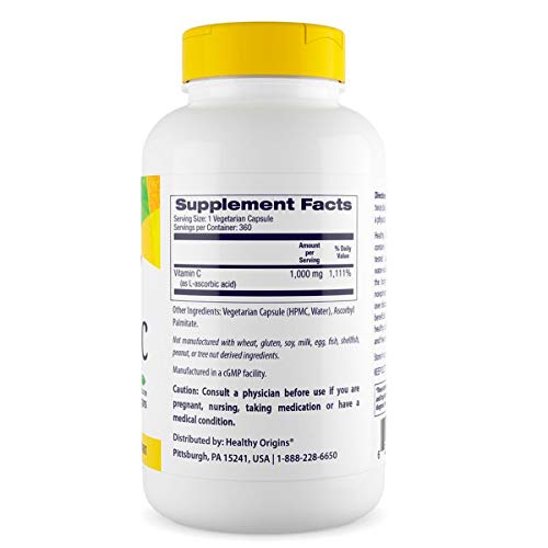 Vitamina C C-1000 1000mg 1g (120 TABS) Healthy Origins