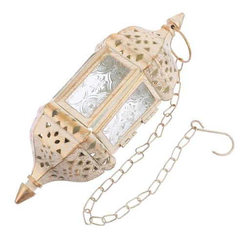 iplusmile Candelabro de Hierro Europeo Colgante Base para Vela Decoración Hogar Vintage Compacto Fácil Limpieza