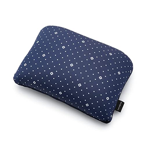 Image of Samsonite 2-in-1 Magic Travel Pillow, Navy /Dots, One Size