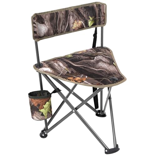 Image of REDCAMP Tripod Hunting Chair for Blinds, Folding Lightweight Portable Fishing Chair