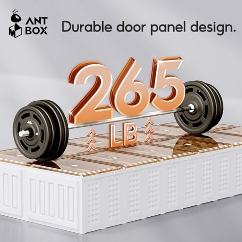 Image of ANTBOX Foldable Shoe Rack Cabinet with Clear Doors, Extra Large Shoe Organizer for Entryway & Closet, Portable Dust-Free Storage Shelf Holds 16 Pairs (X-Large 16 Pairs)