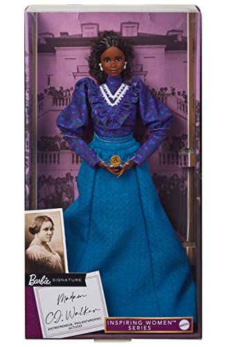 Muñeca Barbie Madam C.J. Walker con accesorios coleccionable miniatura 6