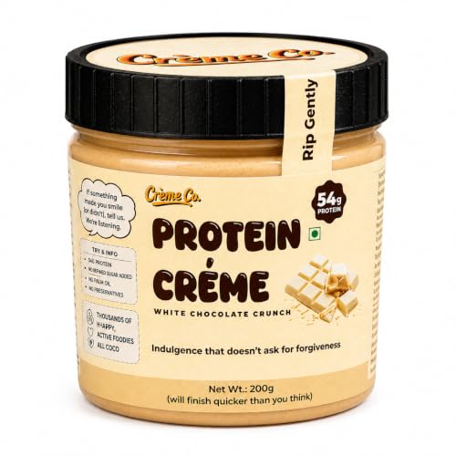 Image of CREME CO. White Chocolate Crunch Gourmet Protein Creme - 200G