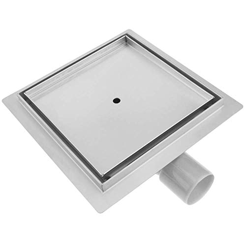 PrimeMatik - Canaleta de desagüe para Ducha Cuadrado 20 cm para azulejo...