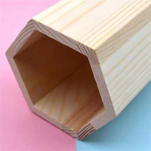 Boîte à crayons en bois compartimentée pour pinceaux et papeterie