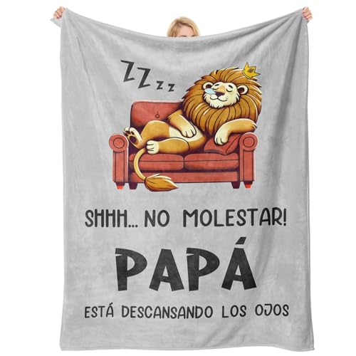 Presente pai pai, presente personalizado dia do pai, presentes de aniversário pai, presentes originais para homem, manta aniversário de Natal ideias presentes, manta para pai 157 x 132 cm