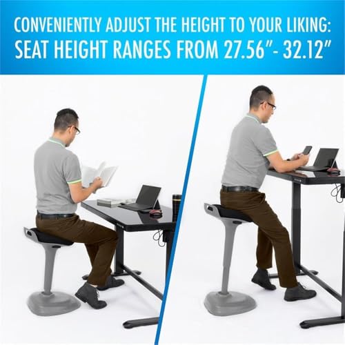 Image of Living Essentials Adjustable Active Stool by Grey