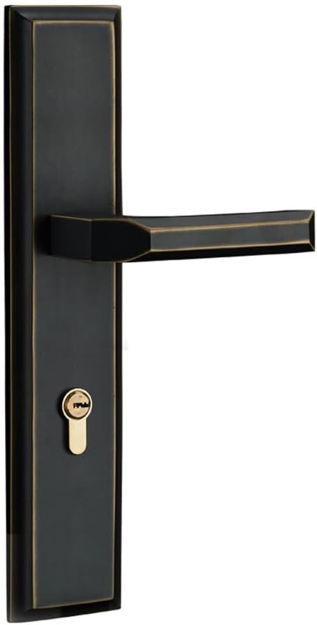 Copper Door Lock Mute Interior Black Vintage Full