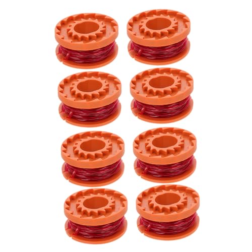 LIFKOME 8個 トリマーライン 耐久強化 草刈り機用ブラシカッターライン 高強切断力 長持ち可能 電動芝刈り機対応リフィル